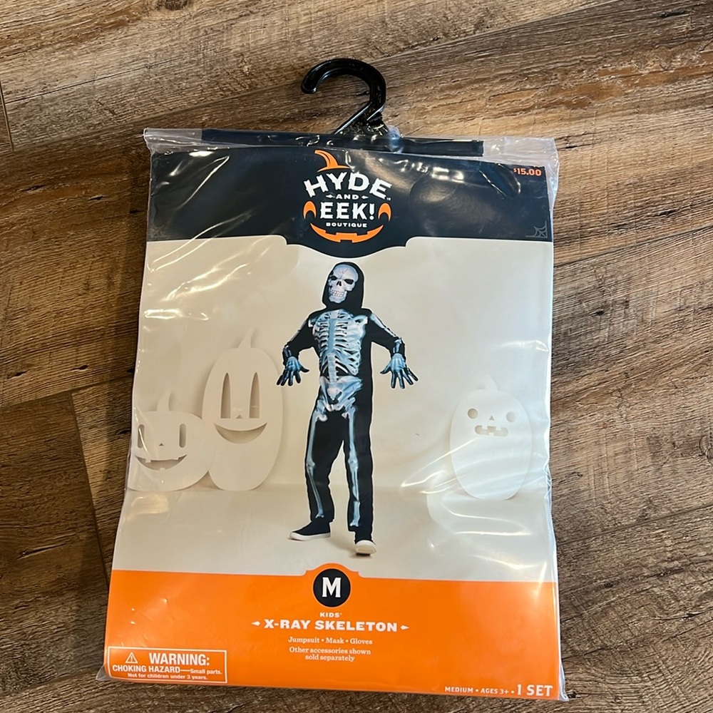 Skeleton Halloween costume size medium